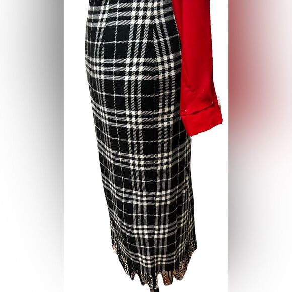 Requirements Wool Blend Plaid Skirt with Fringe Hem |Size 12P | EUC - Picture 2 of 6